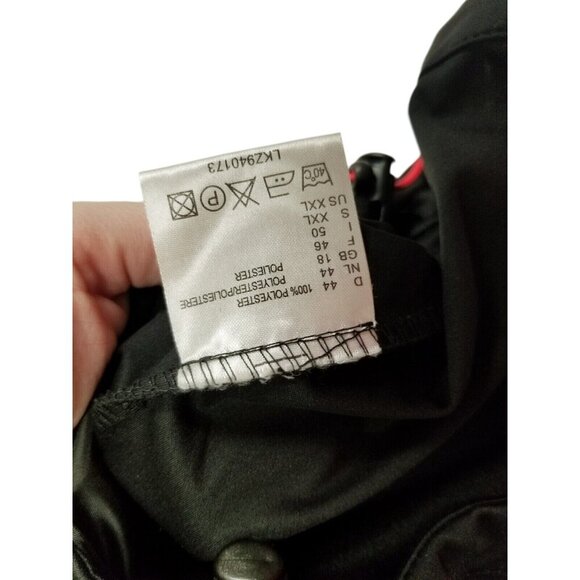 2117 Of Sweden Mens Black Softshell Jacket Size XXL With Red Accents & Zip Pocke - Picture 12 of 14